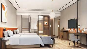 Caja de seguridad en la habitación y escritorio