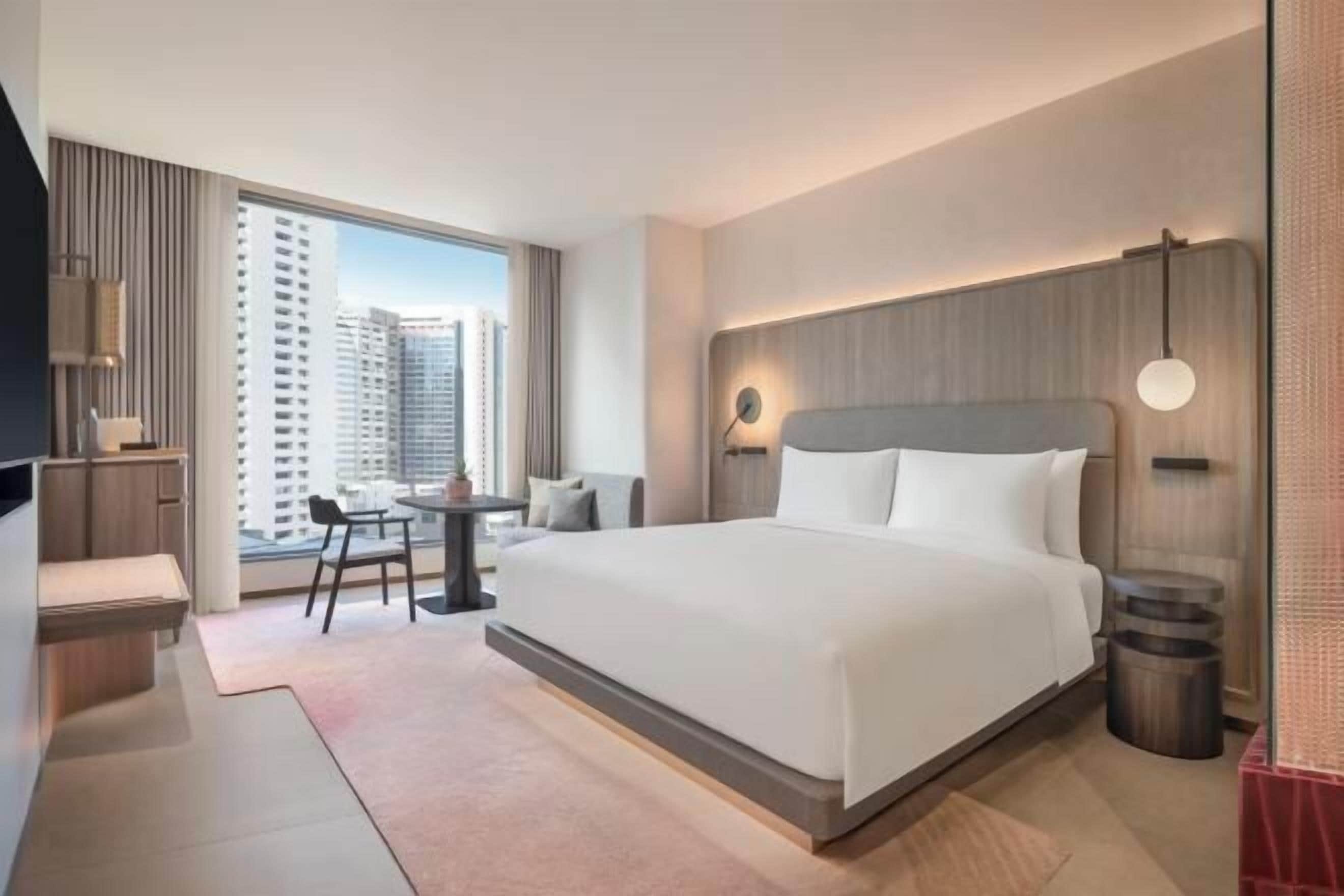 Minibar, in-room safe, desk, blackout curtains