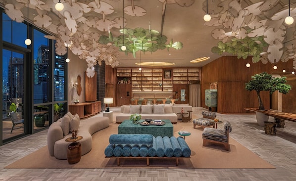 Sala de estar en el lobby