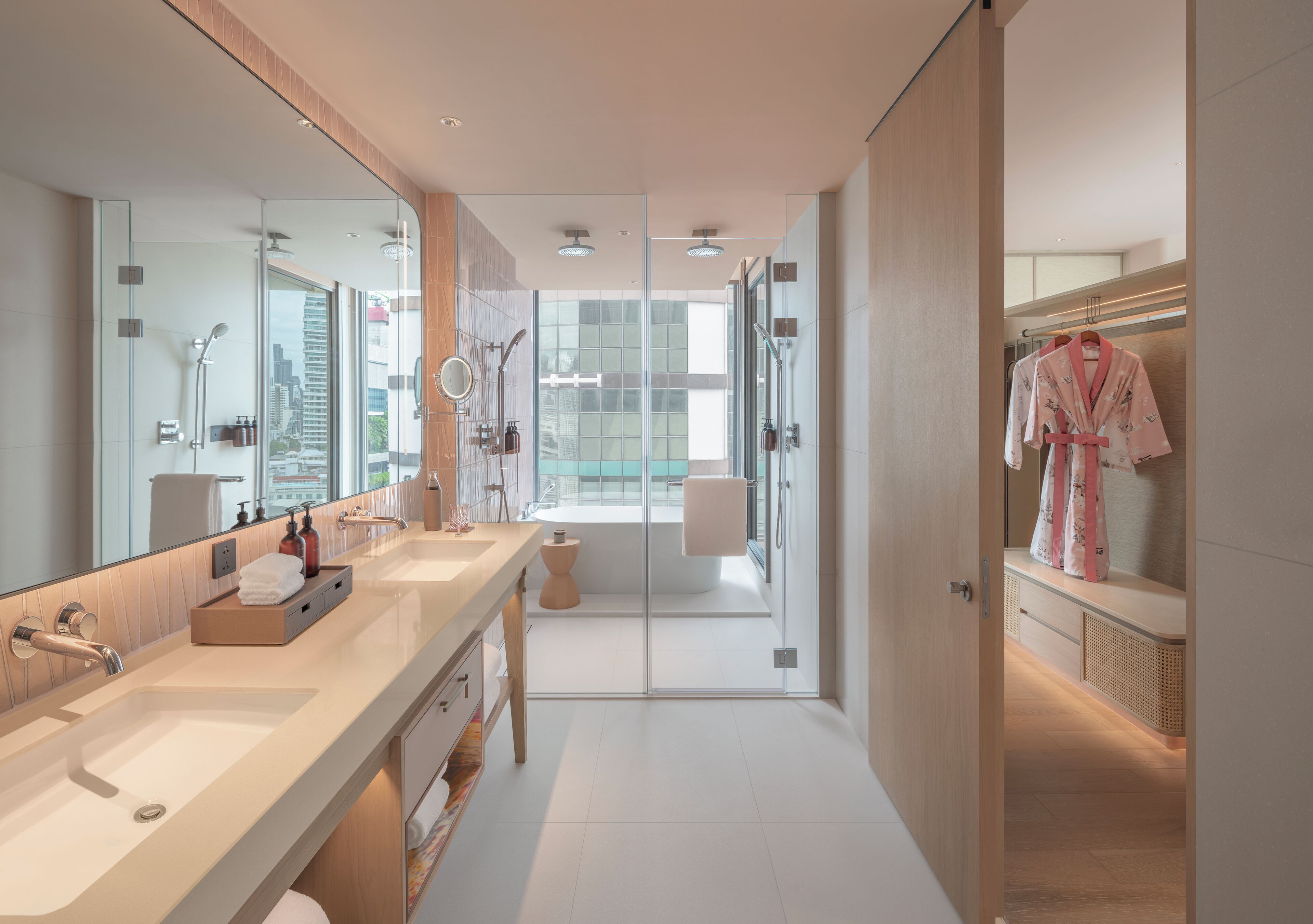Two Bedroom KROMO Suite | Bathroom | Free toiletries, hair dryer, bathrobes, slippers