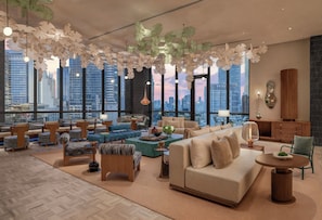 Sala de estar en el lobby