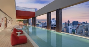 Indoor pool, outdoor pool