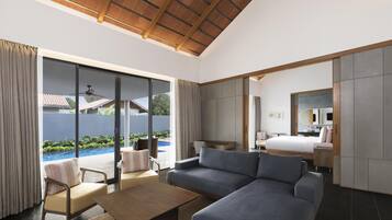 Presidential Villa, 1 King Bed | In-room safe, desk, blackout drapes, iron/ironing board