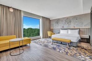 Premium bedding, down duvets, memory-foam beds, in-room safe