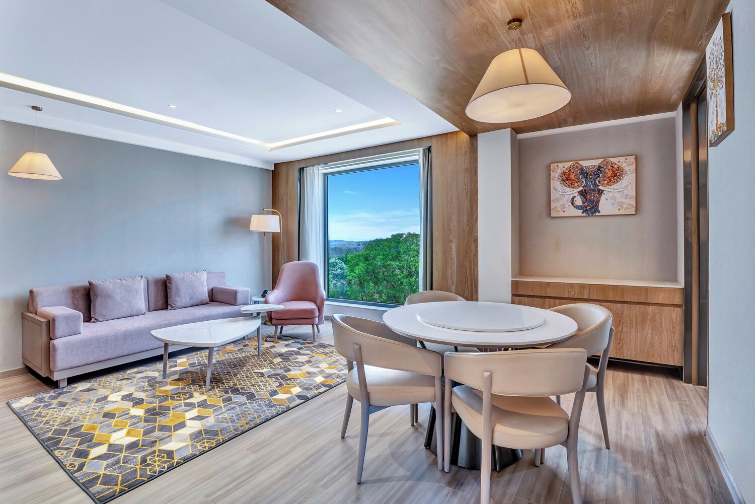 Premium bedding, down comforters, memory foam beds, in-room safe