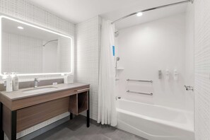 Studio, 2 Queen Beds, Accessible, Bathtub | Bathroom - Hampton Inn & Suites Corona, Ca (Corona)