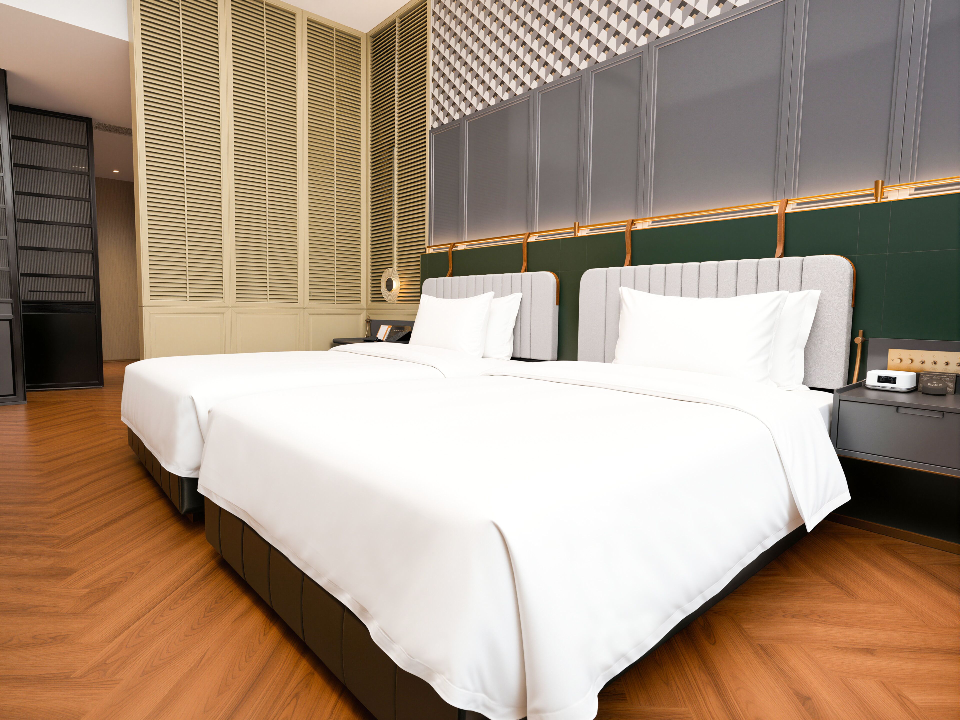 Luxe beddengoed, donzen dekbedden, een gratis minibar