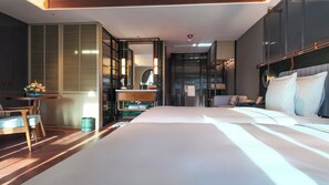 Literie de qualité supérieure, couette en duvet d'oie, minibar