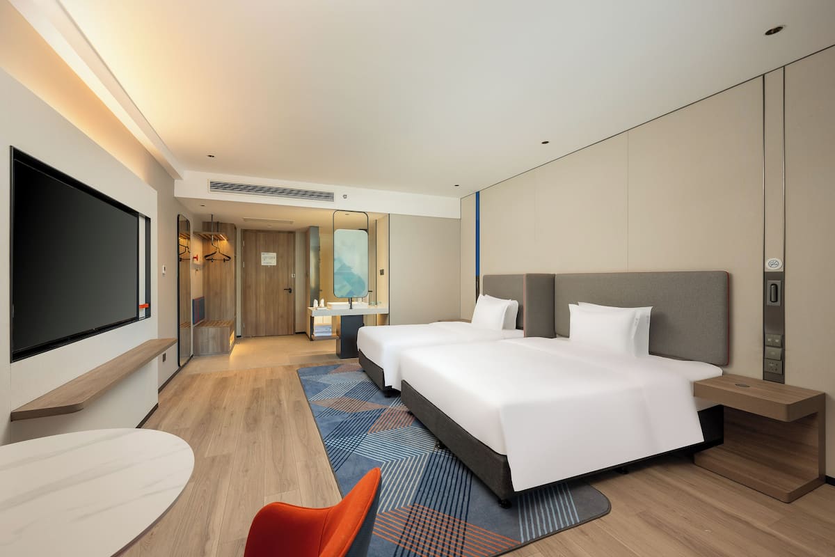 Standard Room, 2 Double Beds | 1 bedroom, down comforters, desk, blackout drapes