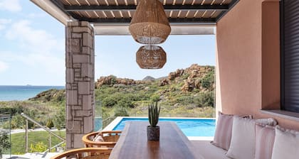 Magnificent Lemnos Villa | Villa Lemnos Nocturne | Private Swimming Pool | Stunning Sea Views | Outdoor Dining Area | 2 Bedrooms | Agios Ioannis
