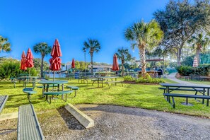 屋外ダイニングエリア