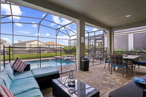A heated pool