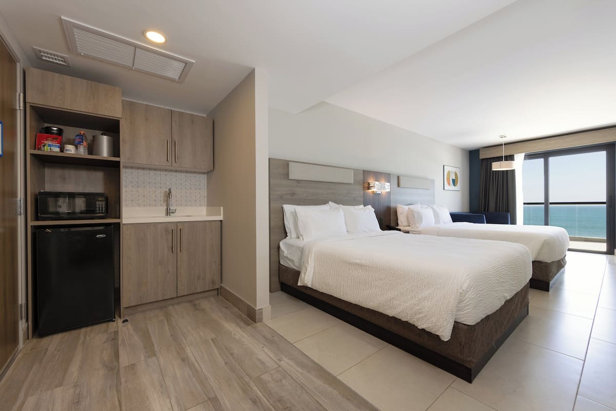 Suite, 2 Queen Beds, Balcony, Ocean View | Free WiFi