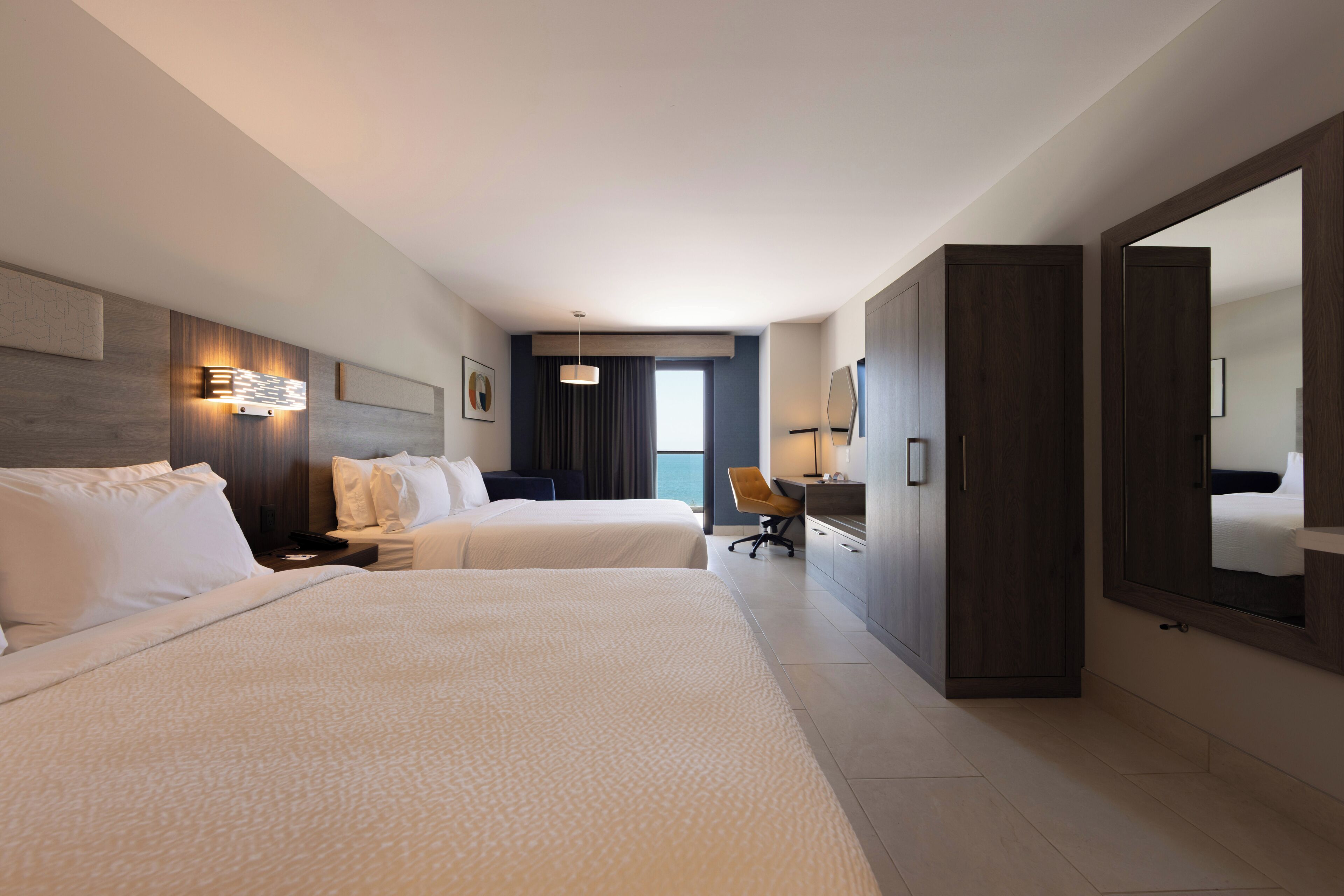 Suite, 2 Queen Beds, Balcony, Ocean View | Premium bedding, in-room safe, blackout drapes, soundproofing