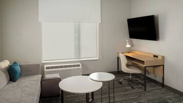 Suite, 1 Bedroom | Hypo-allergenic bedding, desk, laptop workspace, blackout curtains