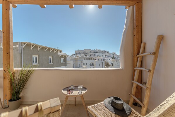 Appartement Supérieur, vue ville | Terrasse/Patio