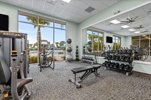Fitness facility - Stunning 9BR Pool Villa/ Sleeps 16+/ Near Disney (Davenport)