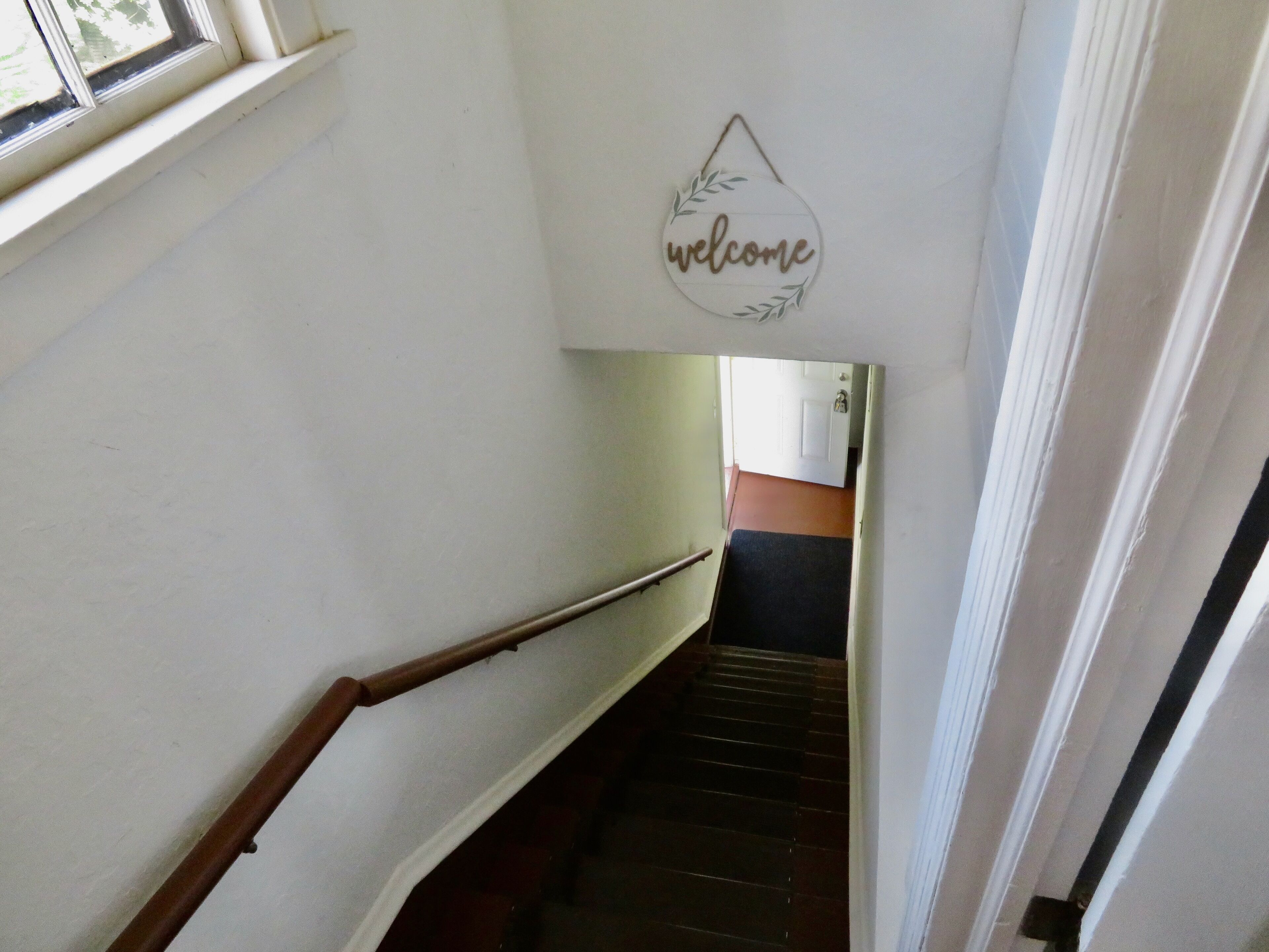 Steps to get up to the unit, this is looking down. 