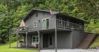 Lakefront Cabin w/ Dock, Multi-Acre Privacy, Fire Pit, Kayaks & Boat Rental