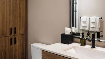 Free toiletries, hair dryer, towels, soap