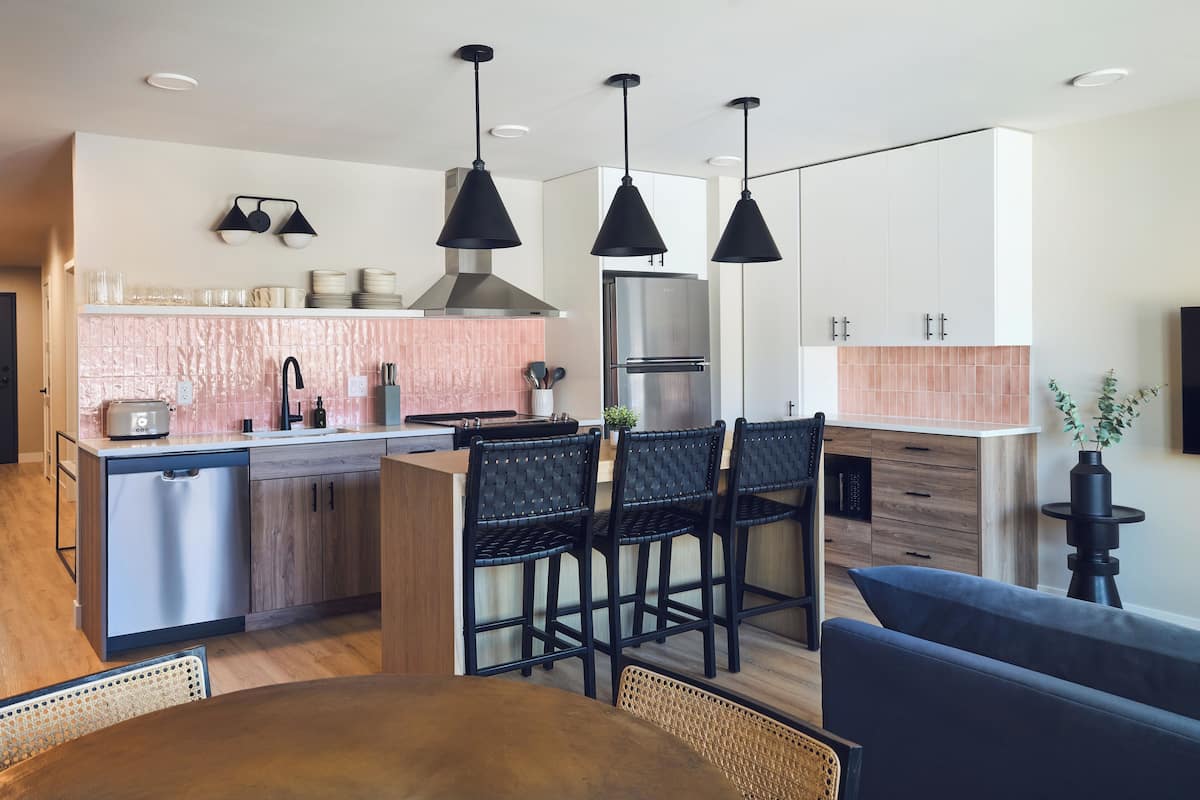 Three Bedroom Suite | Private kitchen | Coffee/tea maker, full-size fridge, microwave, oven