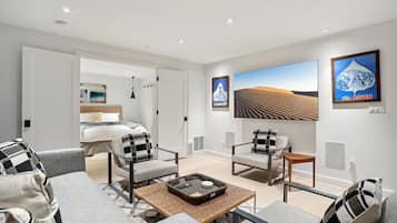 2 bedrooms, iron/ironing board, travel crib, free WiFi