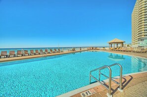 Una piscina riscaldata