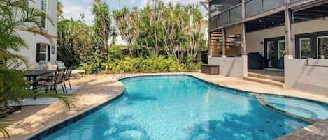 A heated pool