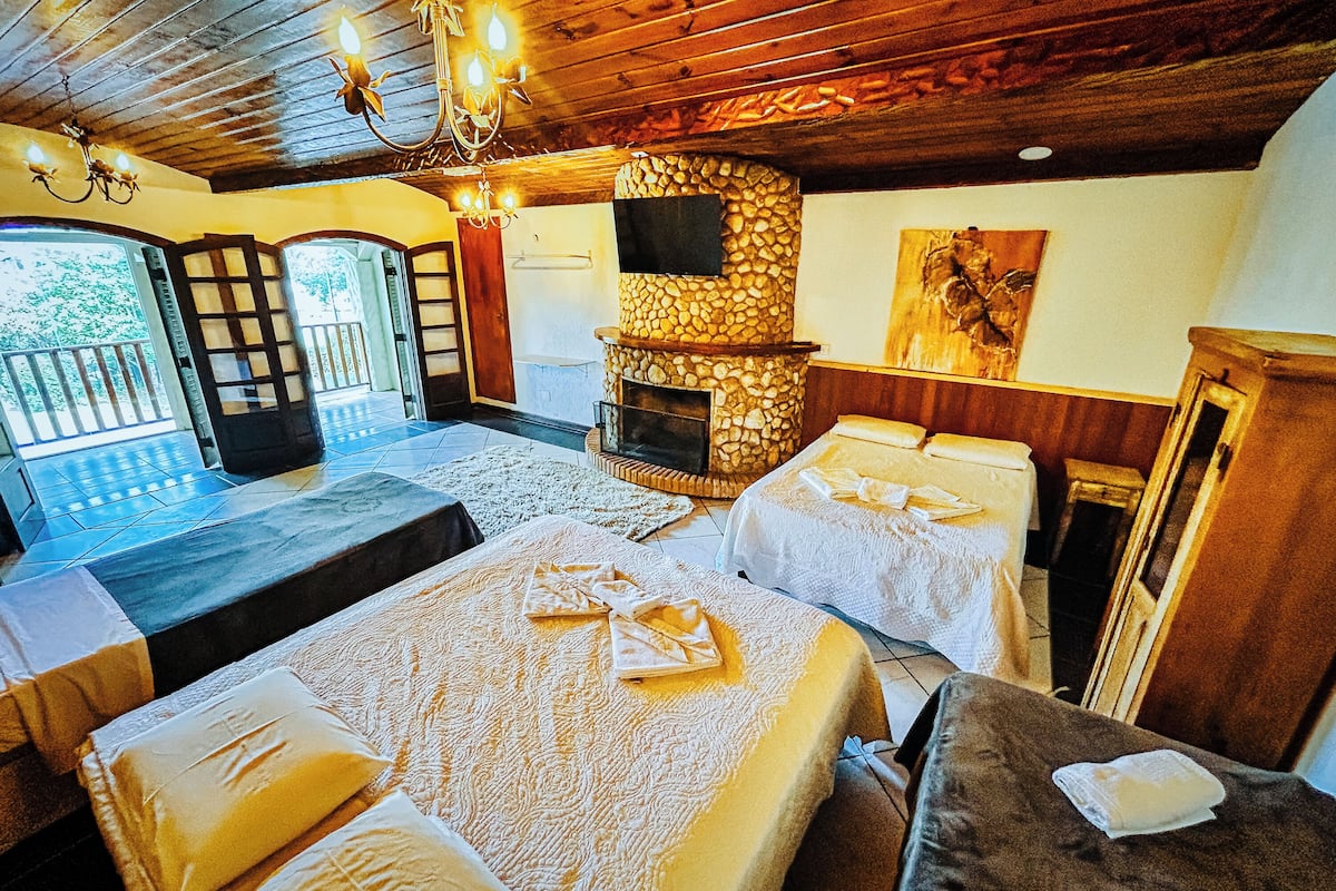 Quarto exclusivo, vista para o jardim
