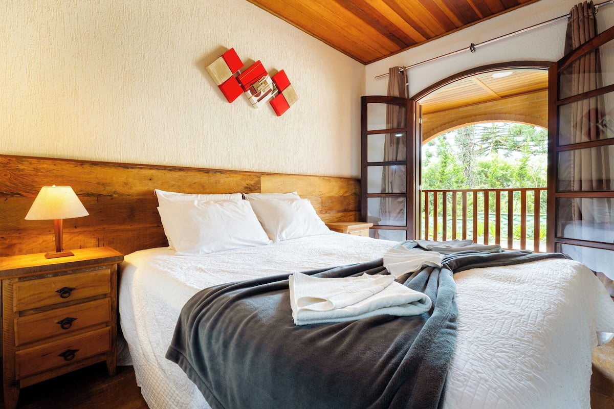 Quarto standard, vista para o jardim