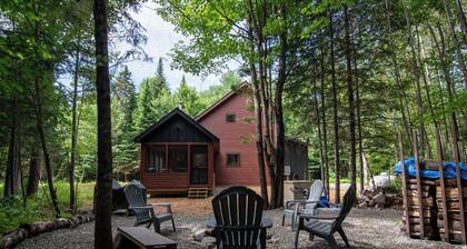 Newly built custom home nestled on the edge of the Bigelow Preserve