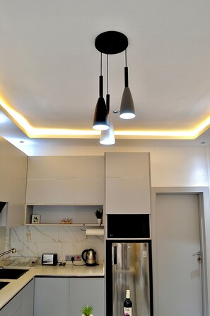 Private kitchen - Cozy 1-bedroom apartment centrally located in the heart of Accra - East Legon (Accra)