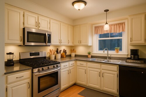 Quiet Getaway with pool and full of amenity backyard!