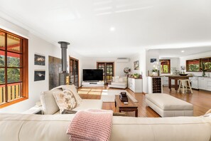 Télévision, cheminée