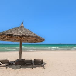 Private beach