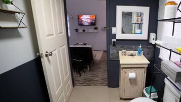 Towels, soap, toilet paper