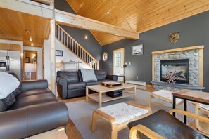 Smart TV, fireplace, offices, computer monitors