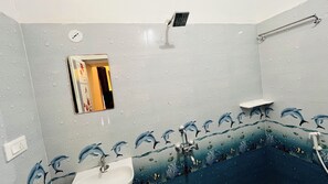 Douche, serviettes fournies