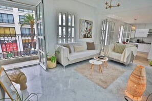 Living area - Luxurious apartment with sea view in La Marsa  (Marsa)