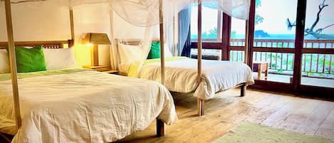 3 habitaciones, escritorio, wifi y ropa de cama