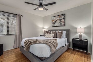 4 bedrooms, iron/ironing board, travel crib, WiFi