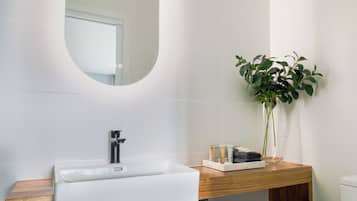 Deluxe Suite | Bathroom | Shower, free toiletries, hair dryer, towels