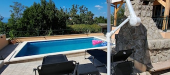 Villa Tijana with sea view and pool