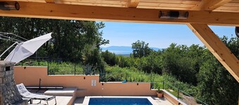 Villa Tijana with sea view and pool