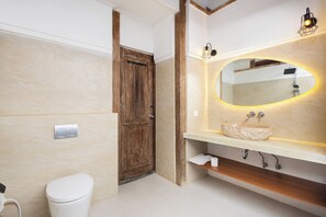 Dusche, Handtücher, Seife, Toilettenpapier