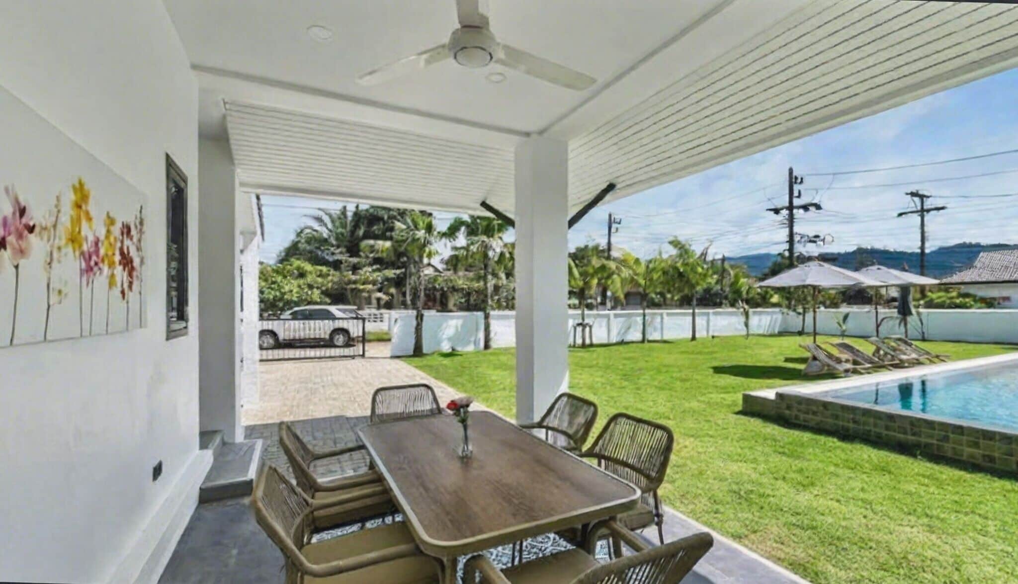 Villa, 3 Schlafzimmer, barrierefrei, Balkon | Speisen im Freien