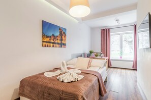 Standaard studio | Geluiddichte muren, een strijkplank/strijkijzer, gratis wifi