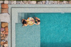 A heated pool