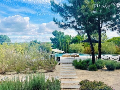 Beach, rice fields and village walking distance