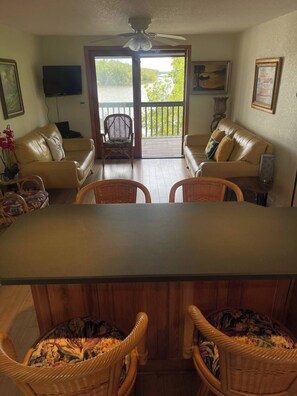 Living area - Everglades city condo with water view
(Ochopee)